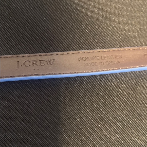 J. Crew Vibrant Blue Leather Belt - Picture 5 of 6